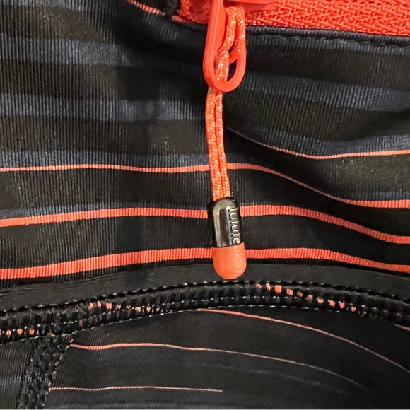 Lululemon Leggings 6 Pace Rival Crop Luxtreme Twisted Dune Red Black Pants Run - Picture 9 of 16